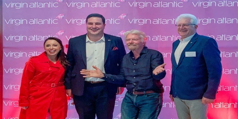Richard Branson used a visit to Cape Town to announce the return of direct Virgin flights