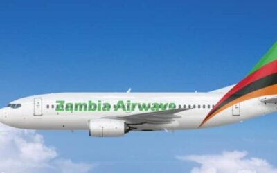 Zambian carrier heads for JNB
