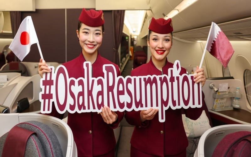Qatar Airways resumes Osaka service