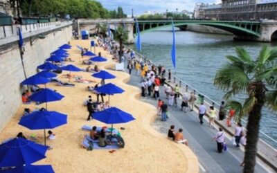 Parisians urban beach dreams of swimming in the River Seine is to become a reality